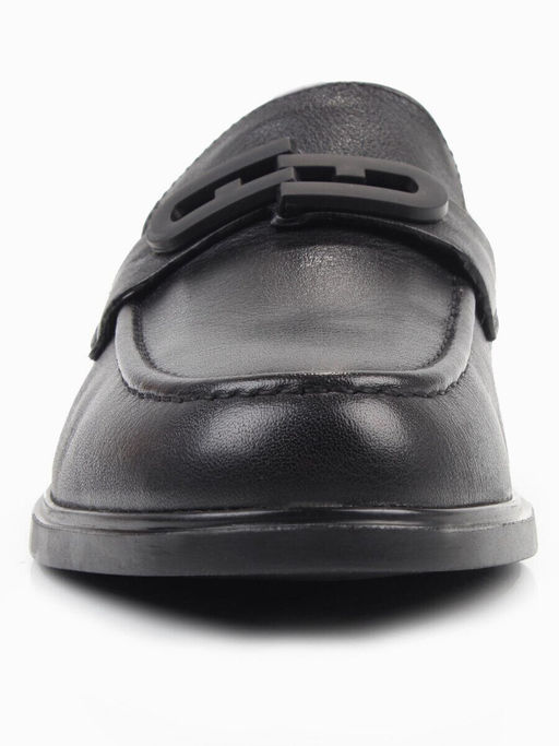 03-DEB4-1 BLACK Лоферы женские (натуральная кожа)