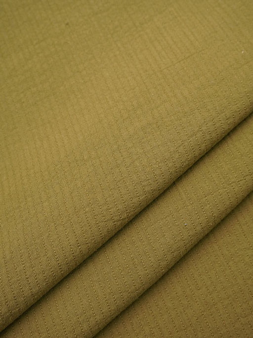 Муслин двухслойный стеганый с эф.жатости цв.Оливково-коричневый, ш.1.4м, хлопок-100%, 200гр/м.кв