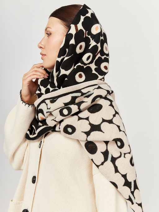 в составе ШЕРСТЬ и КАШЕМИР Большой, мягкий, теплый двусторонний палантин - Tantino фото 7