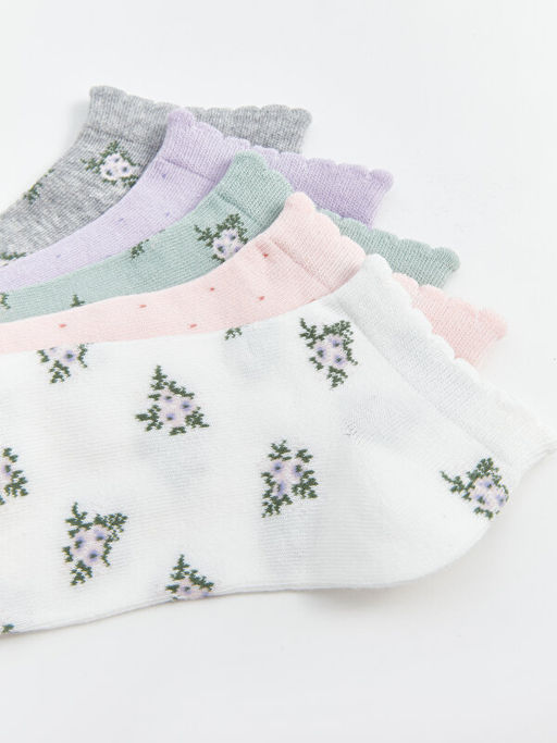 Desenli Kad?n Patik ?orap 5li Paket - Waikiki фото 3