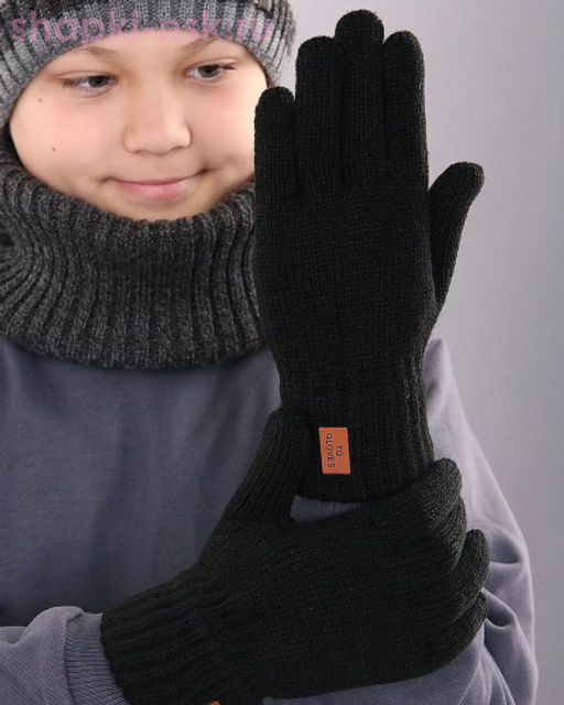 579-TG шерсть (р-р 16/9-10 лет) Перчатки - Теплыши фото 4