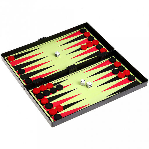 Шахматы 3 в 1 шахматы/шашки/нарды: доска пластиковая 24,3х24,5х1,8см, фигуры пластиковые, в коробке (Китай) - Домашняя мода фото 3