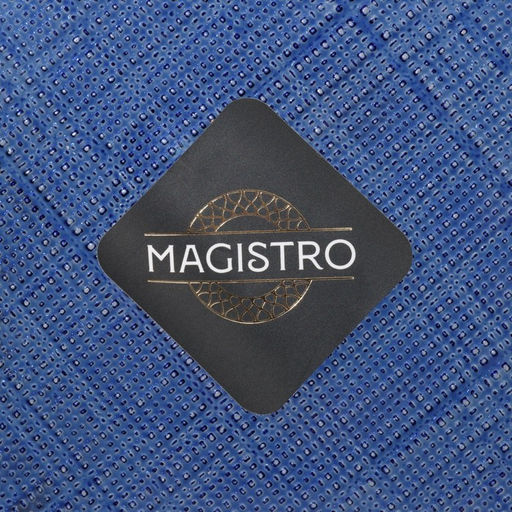 Тарелка Magistro Cross, d=21 см, стекло, синяя  фото 10
