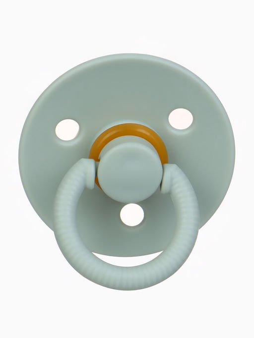 Соски-пустышки, от 3 мес., латекс, классические, в контейнере, набор из 2 шт., зелёный/серый, M&B