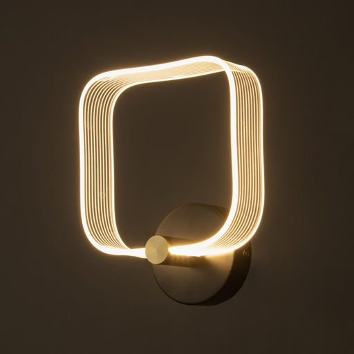 Бра «Кворум» LED 8 Вт 3000-6000К черный 25×20×6 см