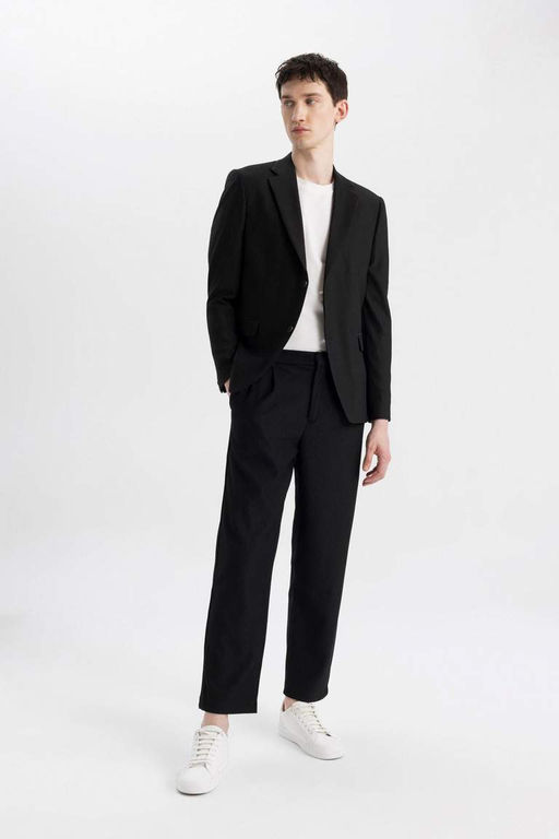 Прямые эластичные брюки зауженного кроя, эластичные во все стороны - Defacto фото 4