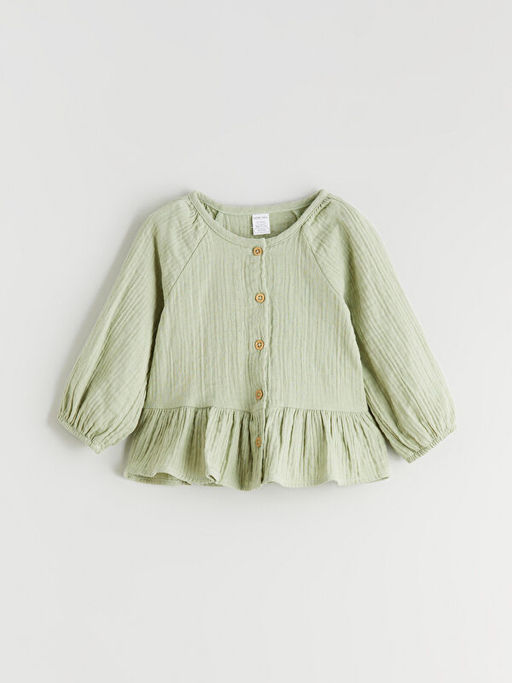 Bisiklet Yaka K?z Bebek M?slin G?mlek ve Pantolon