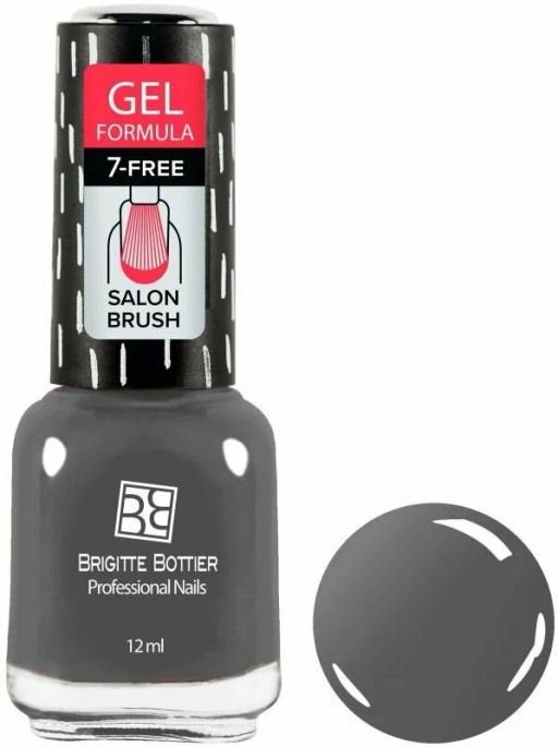 Brigitte Bottier Лак д/ногтей GEL FORMULA тон 23 мокрый асфальт 12мл BB-GF23
