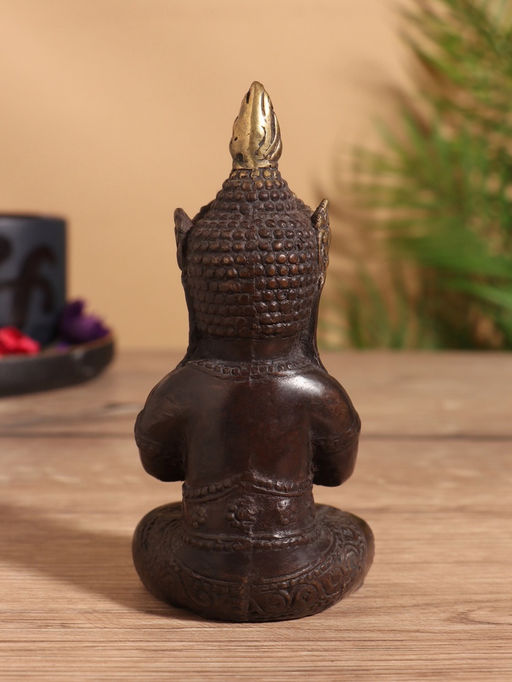 Сувенир «Будда», 6×5×12 см, бронза