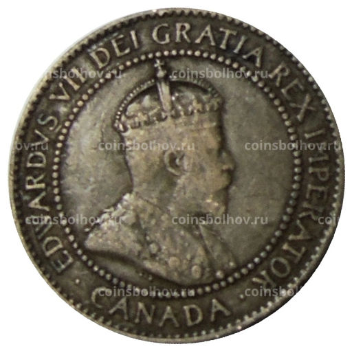 Монета 1 цент 1910 года Канада
