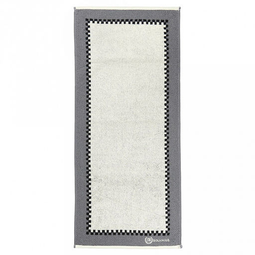 "Missoni-3028" Полотенце махровое 34х78см, плотность 375гр/м2, 100% хлопок, серый (зеленый), Bolangde (Китай)