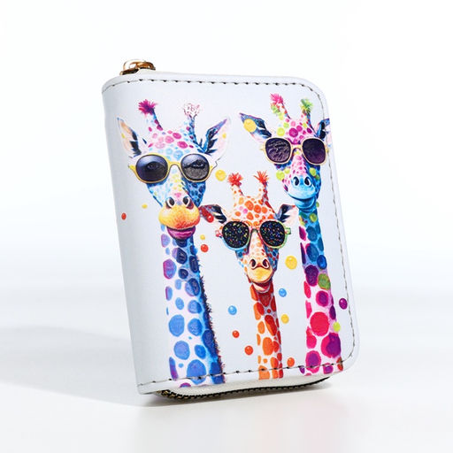 Кошелёк на молнии «Жирафы», белый