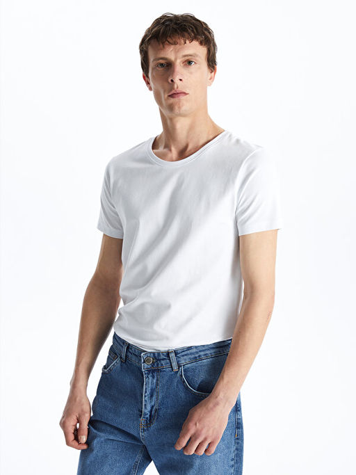 Bisiklet Yaka K?sa Kollu Erkek Ti??rt 2li