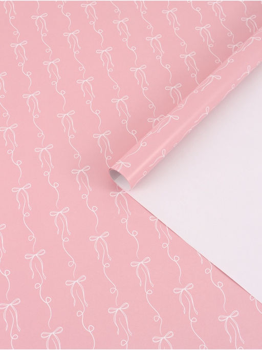 Цена за 10 шт. Бумага упаковочная глянцевая «Бантики», 70 × 100 см