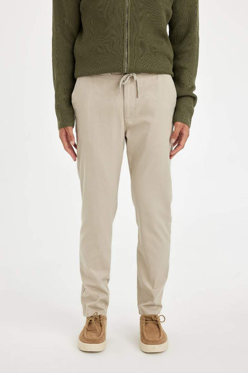 Хлопковые брюки скинни Jogger - Defacto фото 4