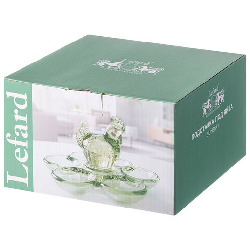 ПОДСТАВКА ДЛЯ 6 ЯИЦ SUNDAY GREEN 17,5*16*9 СМ - Lefard фото 2