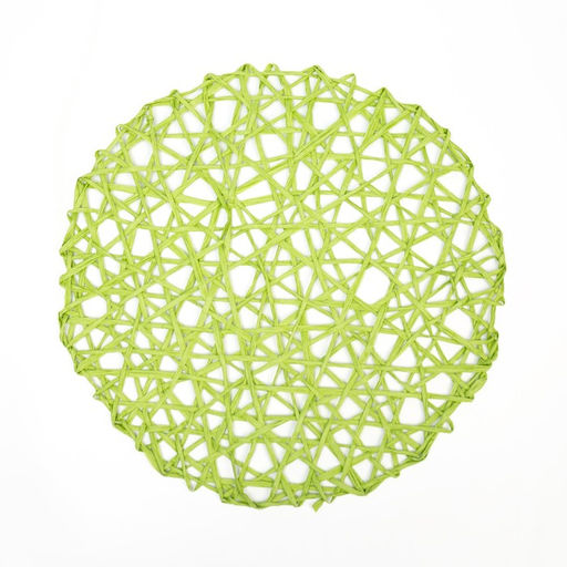 Набор салфеток 2 шт. Доляна Трава, цв.зеленый, d 38 см  фото 2