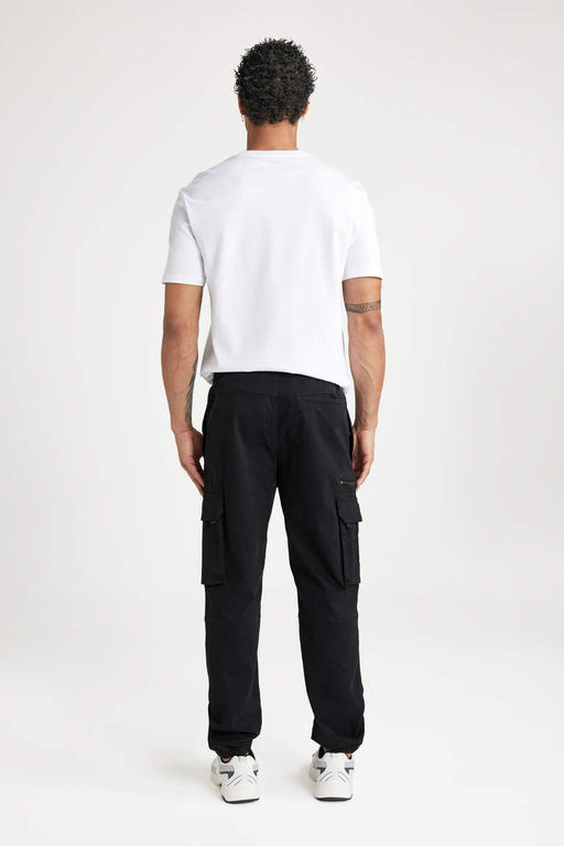 Брюки из габардина Regular Cargo Jogger с карманами-карго - Defacto фото 8