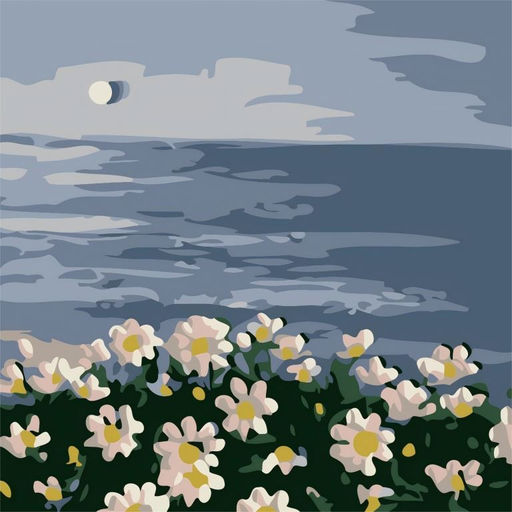 Картина по номерам на подрамнике Draw Me! White daisies, (20*20 см)