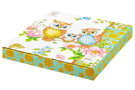 Набор тарелок для десертов 2 пр. 19*19*2 см Совушки NEW BONE CHINA - Elan gallery фото 10