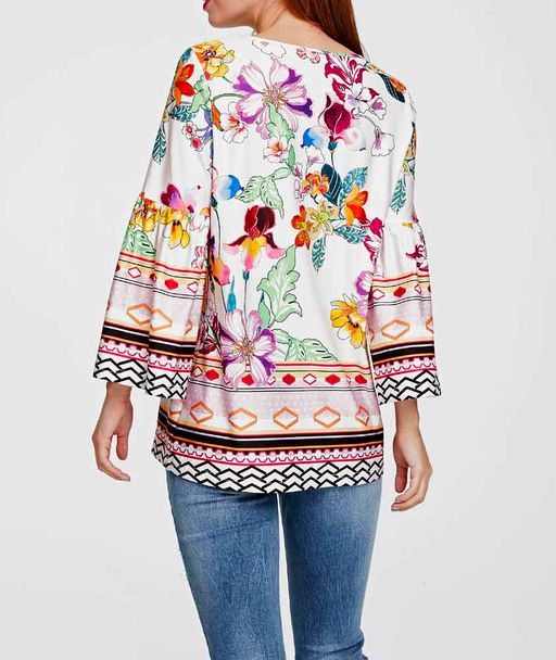 Блузка, пестрая - Linea tesini фото 4