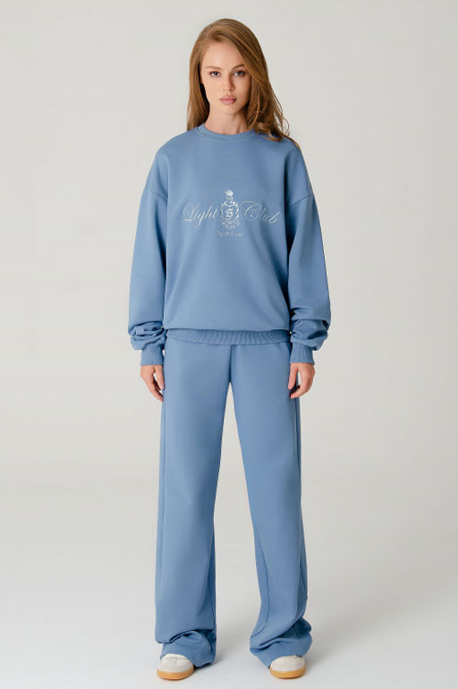 Арт. 2-540 Костюм женский с брюками 44-50 (4 шт) Цвет:Голубой - Калинка фото 2