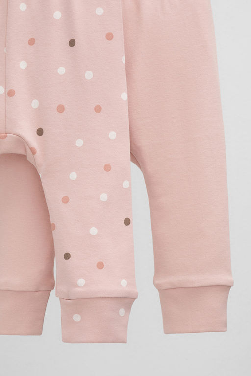 Crockid _ К 4718-2уп/дымчатая роза,цв.шарики брюки для дев  фото 4