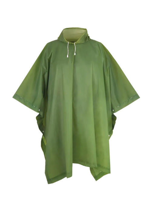 Дождевик "ПОНЧО" EVA зеленый с чехлом 120мк EVA01PG