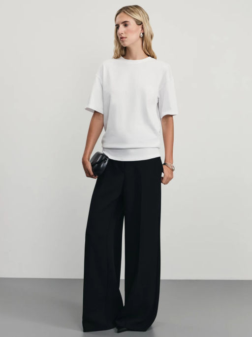 Базовая футболка свободного кроя / Zarina фото 2