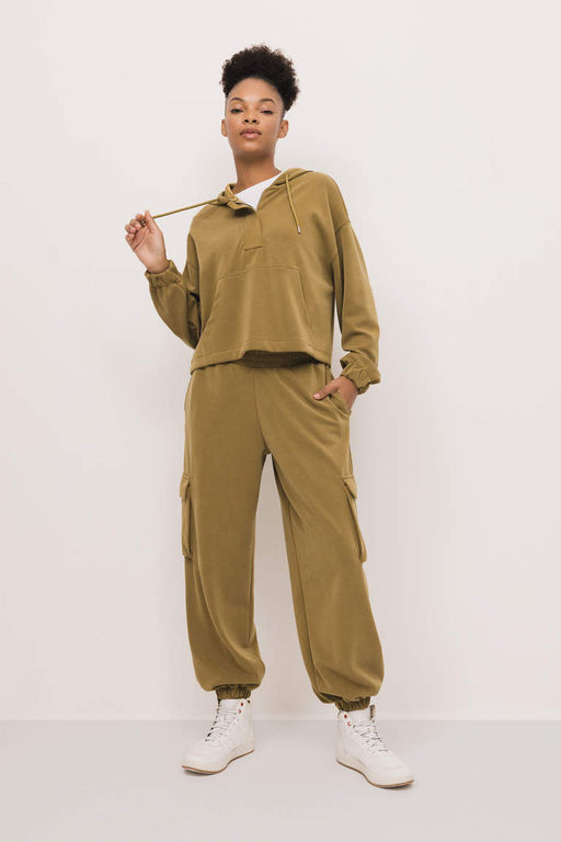 DeFactoFit Oversize толстовка премиум-класса для спортсменов с капюшоном  фото 2