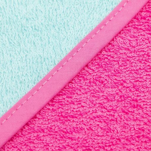 Полотенце уголок махровое Крошка Я, 75х75 см, цвет мятный/розовый, 100% хлопок, 360 г/м2  фото 15