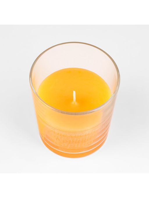 Ароматическая свеча в стакане «Апельсин и корица», 6.5×8 см, оранжевый