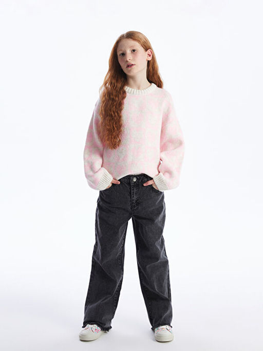 Wideleg K?z ?ocuk Jean Pantolon