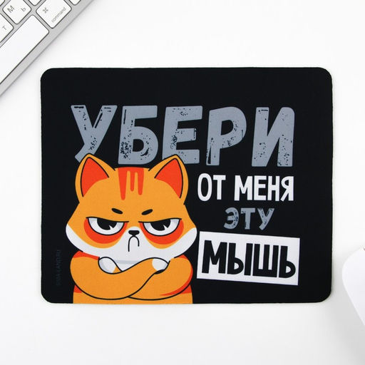 Коврик для компьютерной мыши «Убери эту мышь», 22×18 см