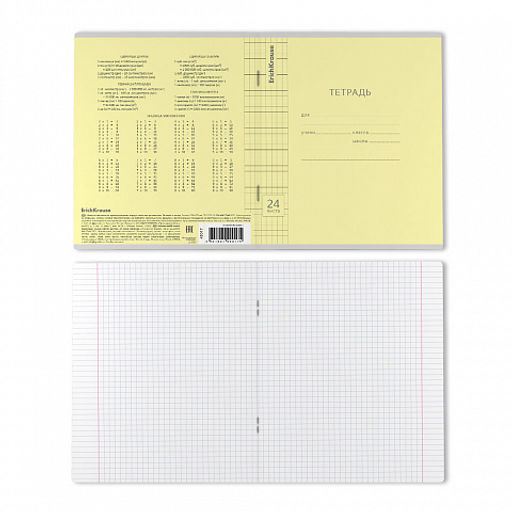 Цена за 160 шт. Тетрадь школьная ученическая ErichKrause Классика Visio ассорти, 24 листа, линейка (в плёнке по 10 шт.) фото 48