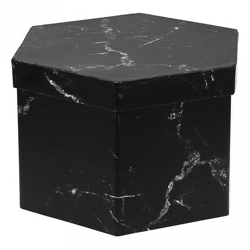 Коробка подарочная, набор 3 штуки: 17х17х11см; 18х18х13; 23х23х15см Мрамор черный (Китай) - Домашняя мода фото 4