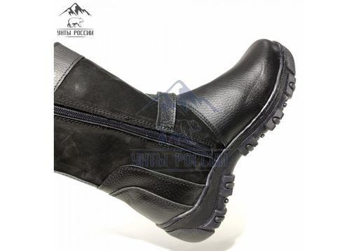 Монголки подростковые черные, литая подошва