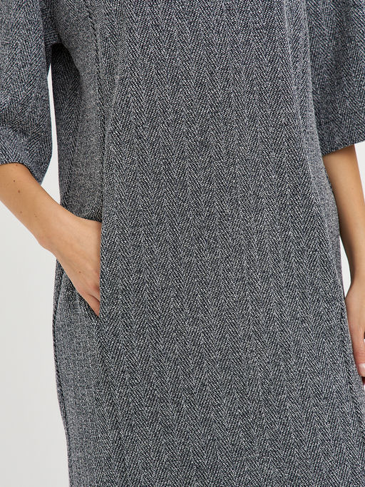 платье серое с рукавом 3/4 - Glenfield фото 5