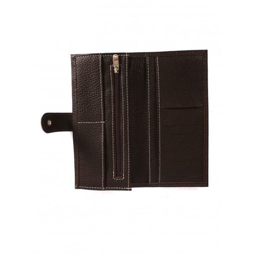 Портмоне мужское Croco-ПР-950 с хлястиком натуральная кожа 2 отд, 13 карм, коричневый флотер (116/1) 264631 фото 3