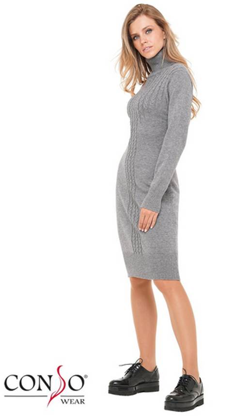 KWDM180650 - steel Платье женское - Conso фото 2