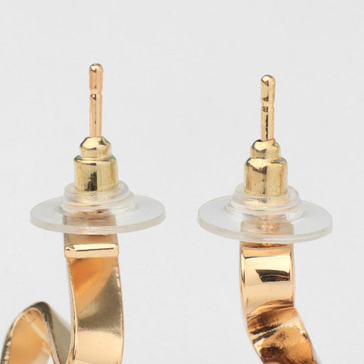 Серьги металл Богема спираль, цвет золото - Qf фото 2