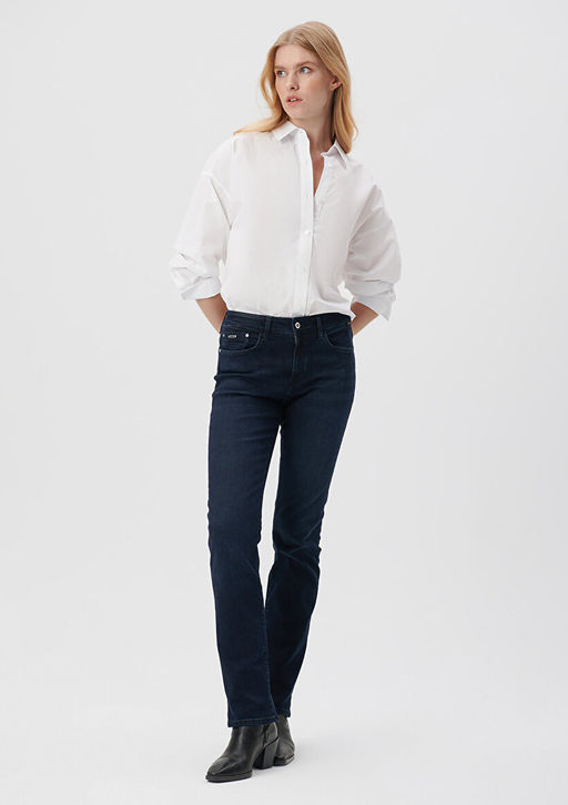 Kendra Gold Premium Murekkep Mavisi Jean Pantolon