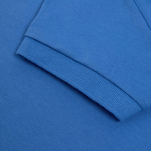 Футболка поло женская MINAKU: Basic line, васильковая, размер 42