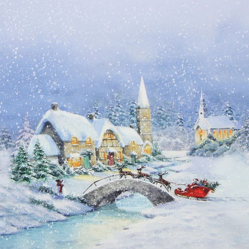 Скатерть Этель Рождественский вечер, d=220 см, 100% хл, саржа 190 г/м2  фото 4