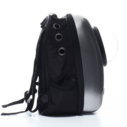 Рюкзак для переноски животных с окном для обзора, 32 х 25 х 42 см, серебристый - Пижон фото 7