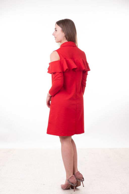 Платье Орхидеякрасный - Марлен фото 3