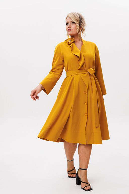 Платье Anastasia 1208.4 горчица