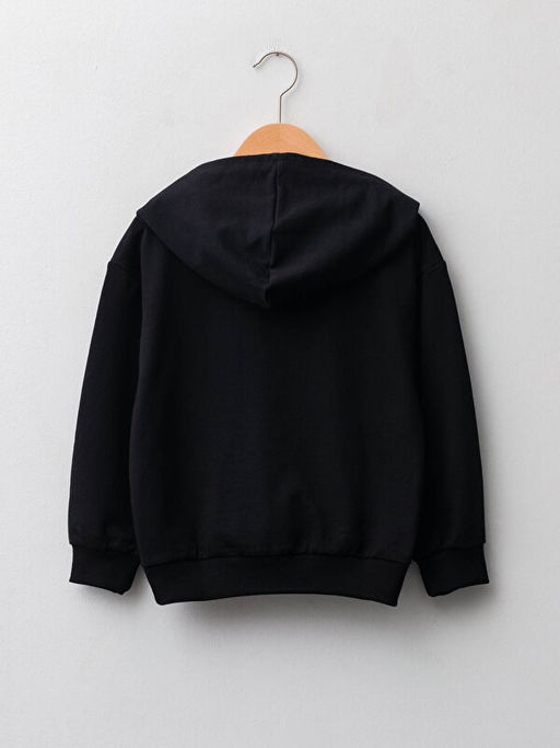 Kap??onlu Bask?l? Uzun Kollu K?z ?ocuk Sweatshirt - Waikiki фото 2