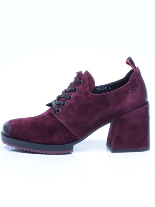 01-FDX122-2P WINE Ботильоны женские (натуральная замша) - No name фото 12