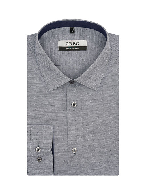 Сорочка мужская длинный рукав GREG 313/237/0615/ZN/1 STRETCH  фото 9